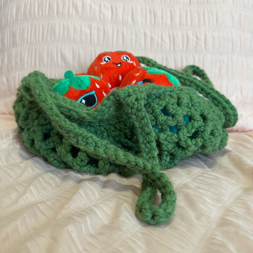 Hand crocheted bag